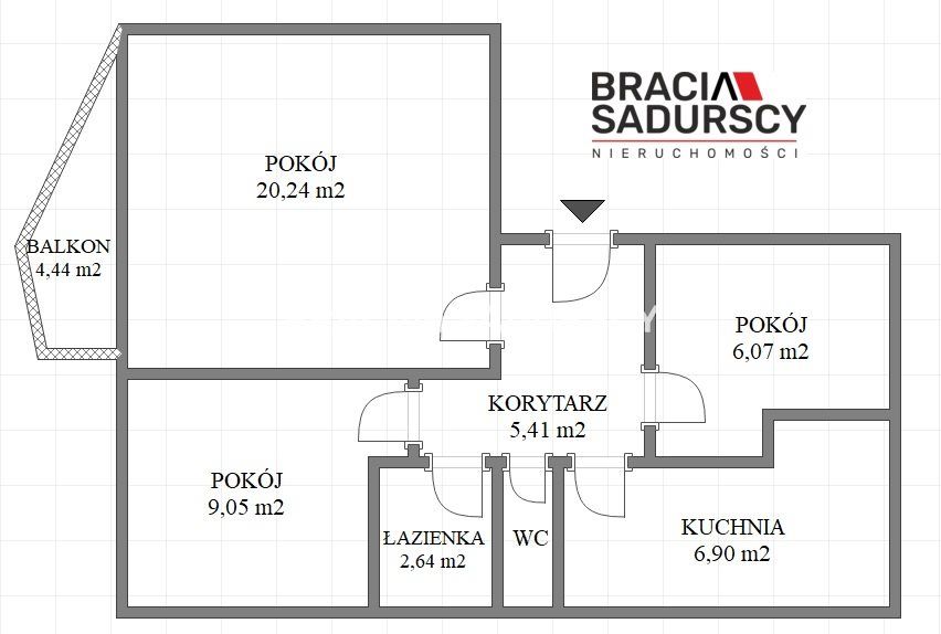 Mieszkanie 3-pokojowe Kraków Prądnik Czerwony, ul. Powstańców. Zdjęcie 4