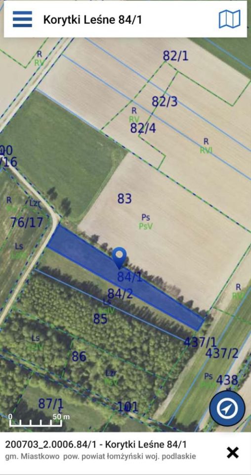 Działka rekreacyjna Korytki Leśne. Zdjęcie 3