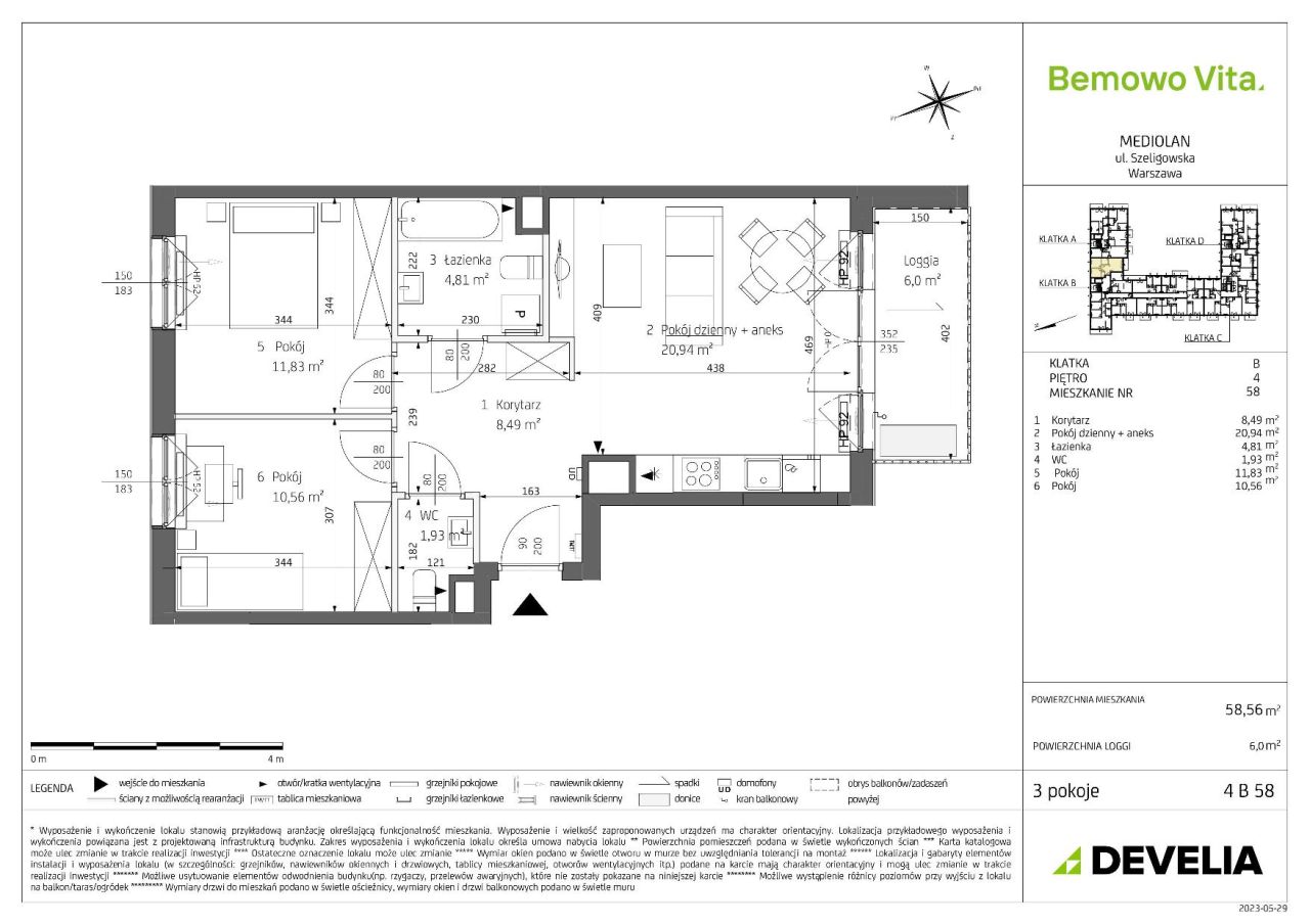 Mieszkanie 3-pokojowe Warszawa Chrzanów, ul. Szeligowska. Zdjęcie 8