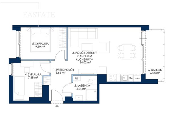 Mieszkanie 3-pokojowe Wiślinka, ul. Łąkowa. Zdjęcie 11