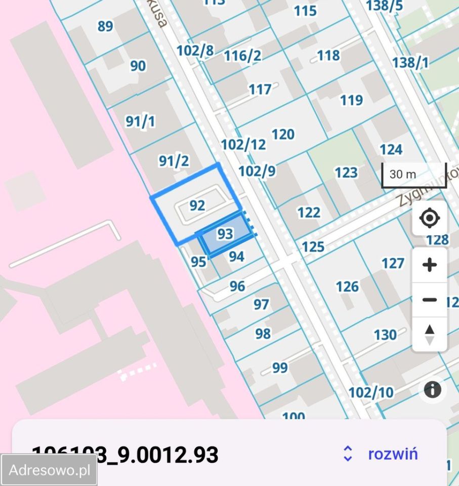 Działka budowlana Łódź Górna, ul. Krakusa