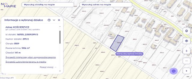 Działka budowlana Kościerzyce. Zdjęcie 1