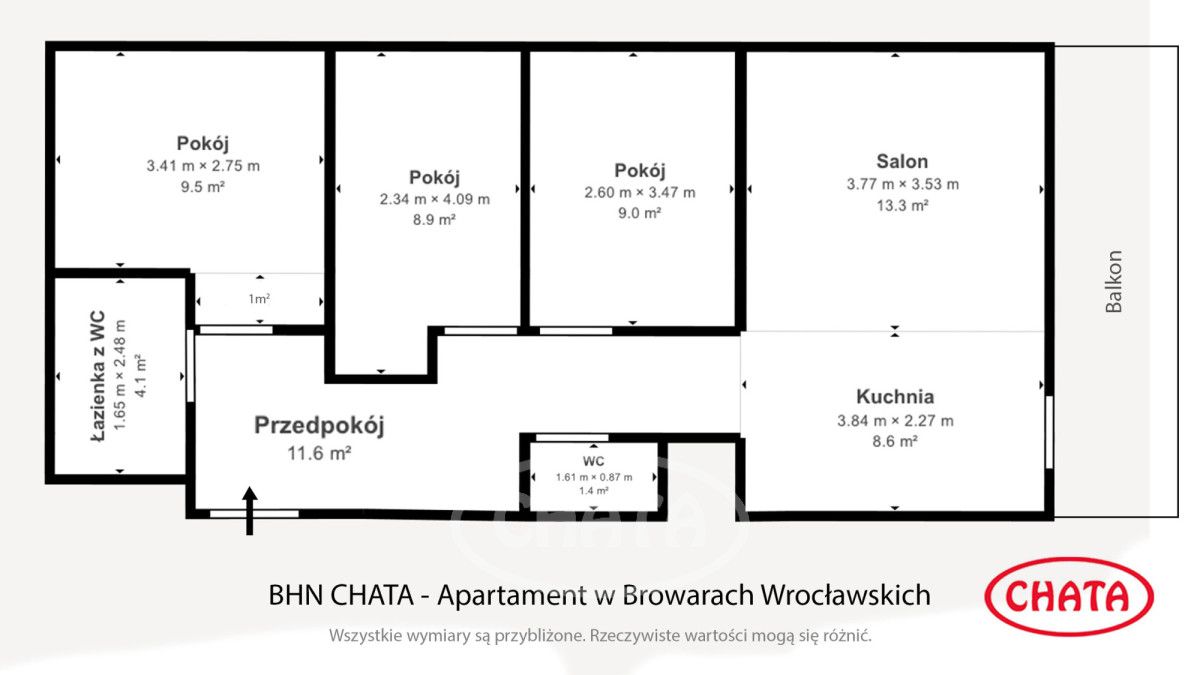 Mieszkanie 4-pokojowe Wrocław Śródmieście, ul. Jedności Narodowej. Zdjęcie 27