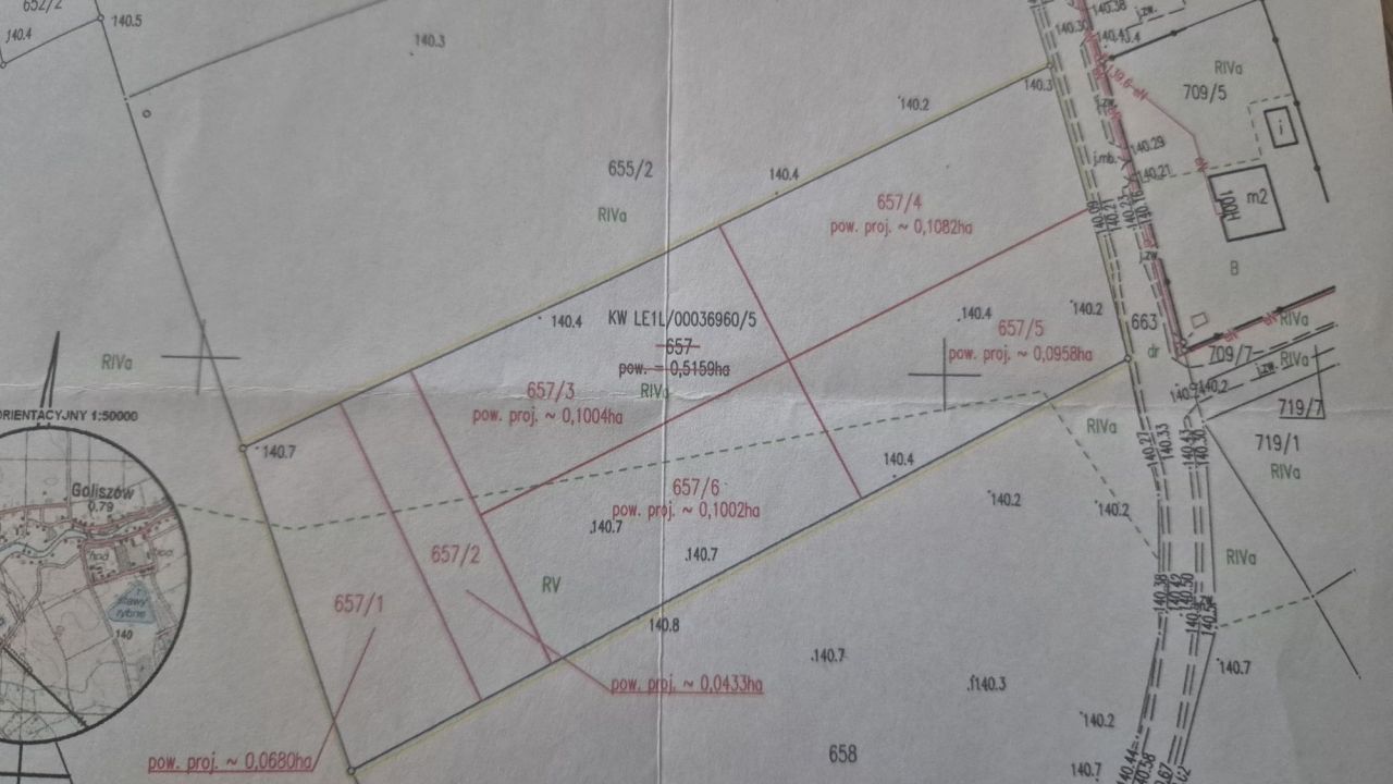 Działka budowlana Goliszów. Zdjęcie 1