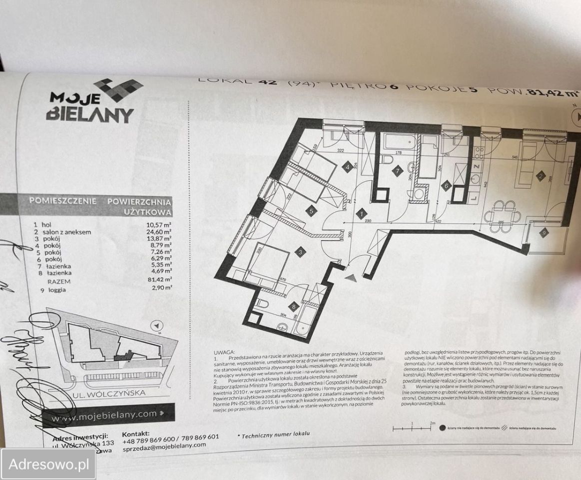 Mieszkanie 5-pokojowe Warszawa Bielany, ul. Wólczyńska. Zdjęcie 3