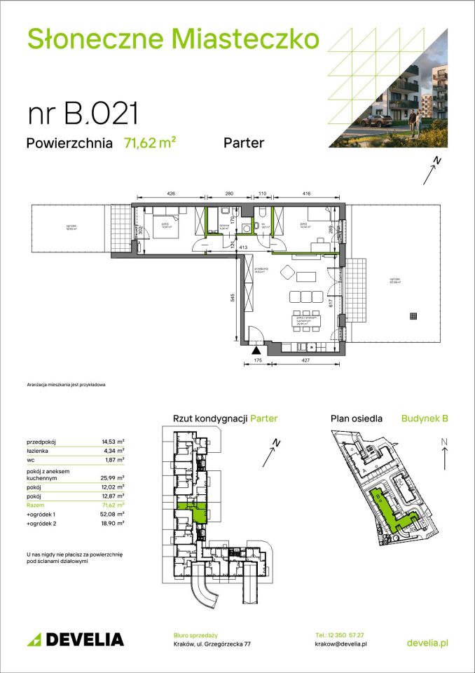 Mieszkanie 3-pokojowe Kraków Bieżanów, ul. Henryka i Karola Czeczów. Zdjęcie 7