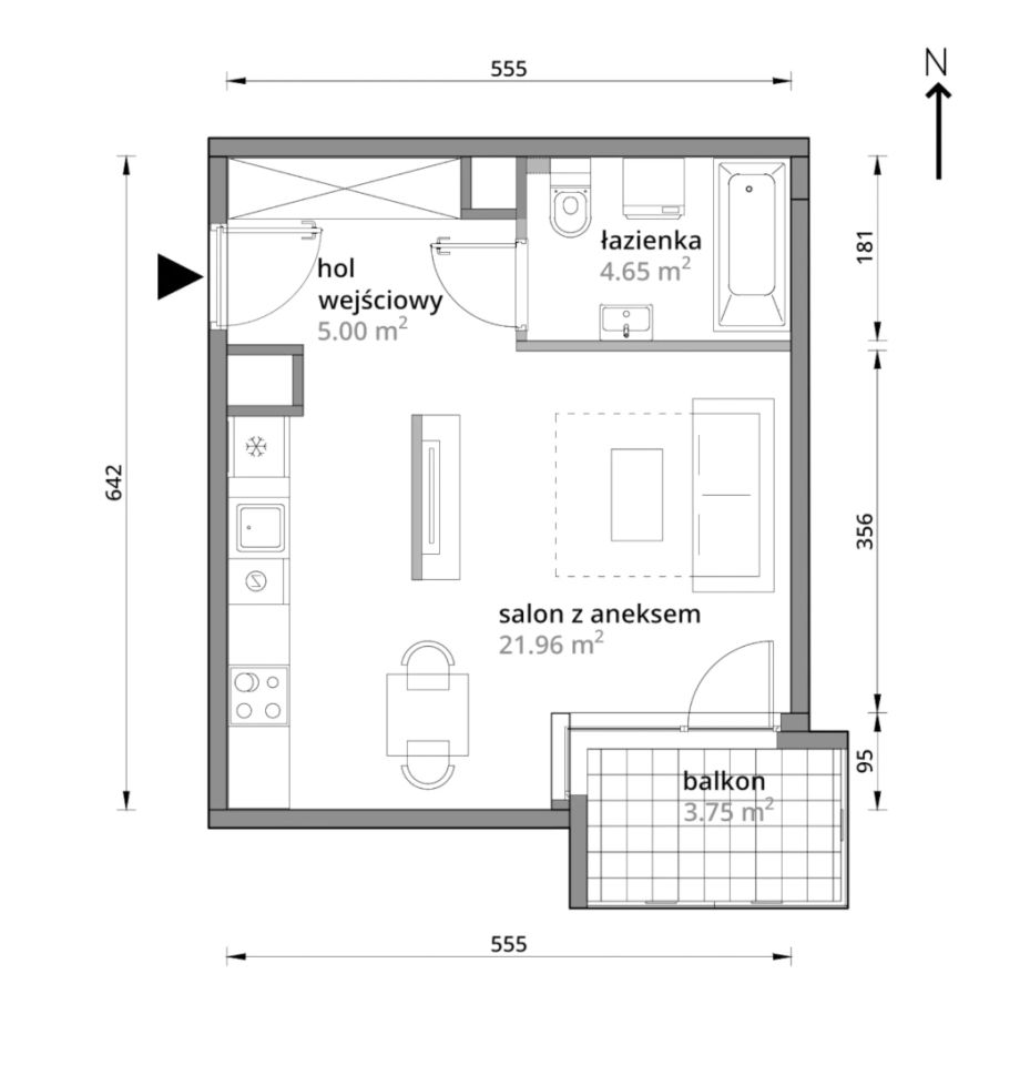 Mieszkanie 1-pokojowe Warszawa Praga-Południe, ul. Podskarbińska. Zdjęcie 7