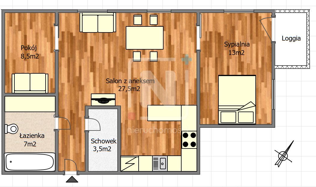 Mieszkanie 3-pokojowe Warszawa Żoliborz, ul. Jasnodworska. Zdjęcie 8