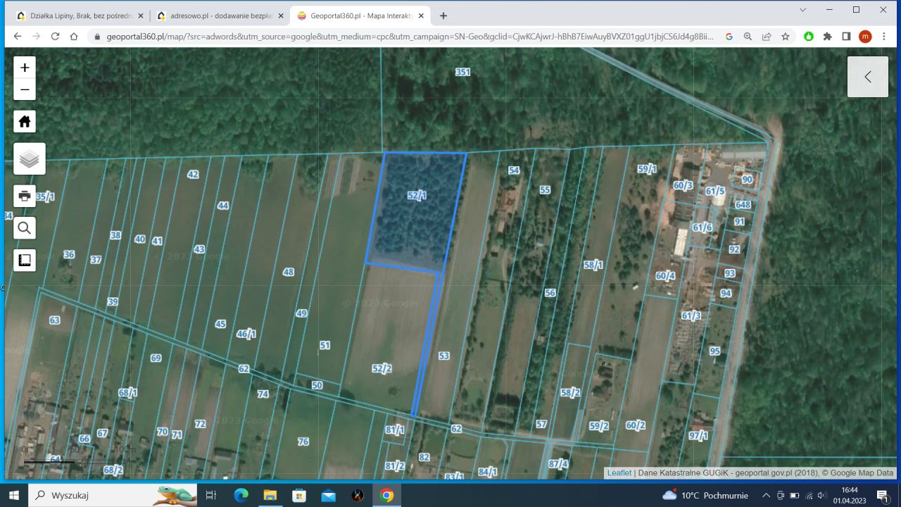 Działka rolna Lipiny. Zdjęcie 2