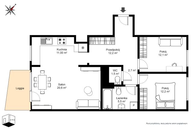 Mieszkanie 3-pokojowe Warszawa Wola, ul. Okopowa. Zdjęcie 20