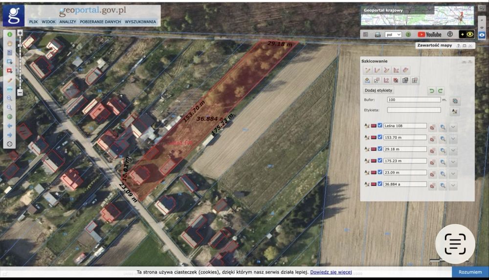 Działka rolno-budowlana Lipce Reymontowskie. Zdjęcie 4