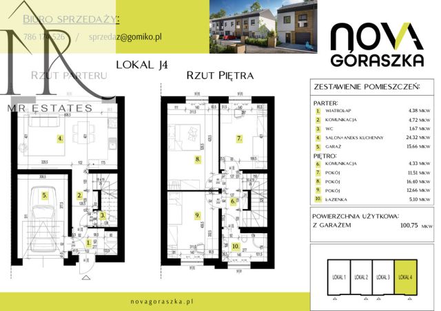 dom szeregowy, 4 pokoje Góraszka. Zdjęcie 6