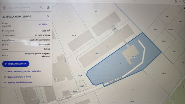 Działka inwestycyjna Dębno, ul. Władysława Jagiełły. Zdjęcie 1