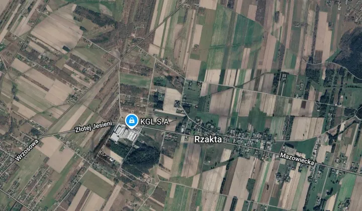 Działka rolno-budowlana Rzakta Popławy, ul. Popławska