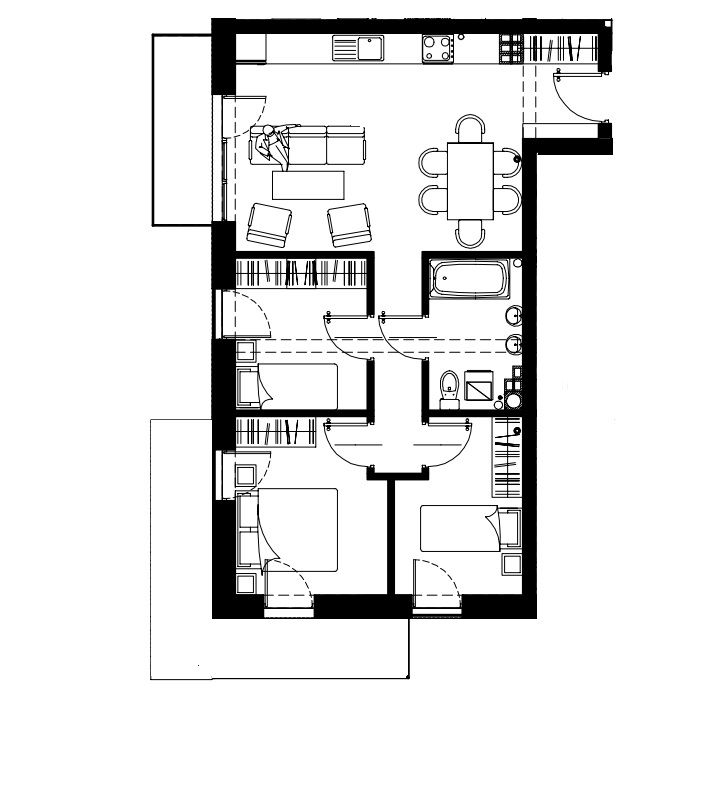 Mieszkanie 4-pokojowe Wieliczka, ul. Długa. Zdjęcie 24