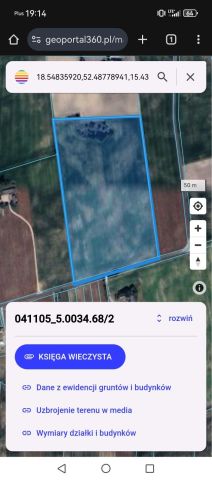 Działka rolna Zakręta. Zdjęcie 1