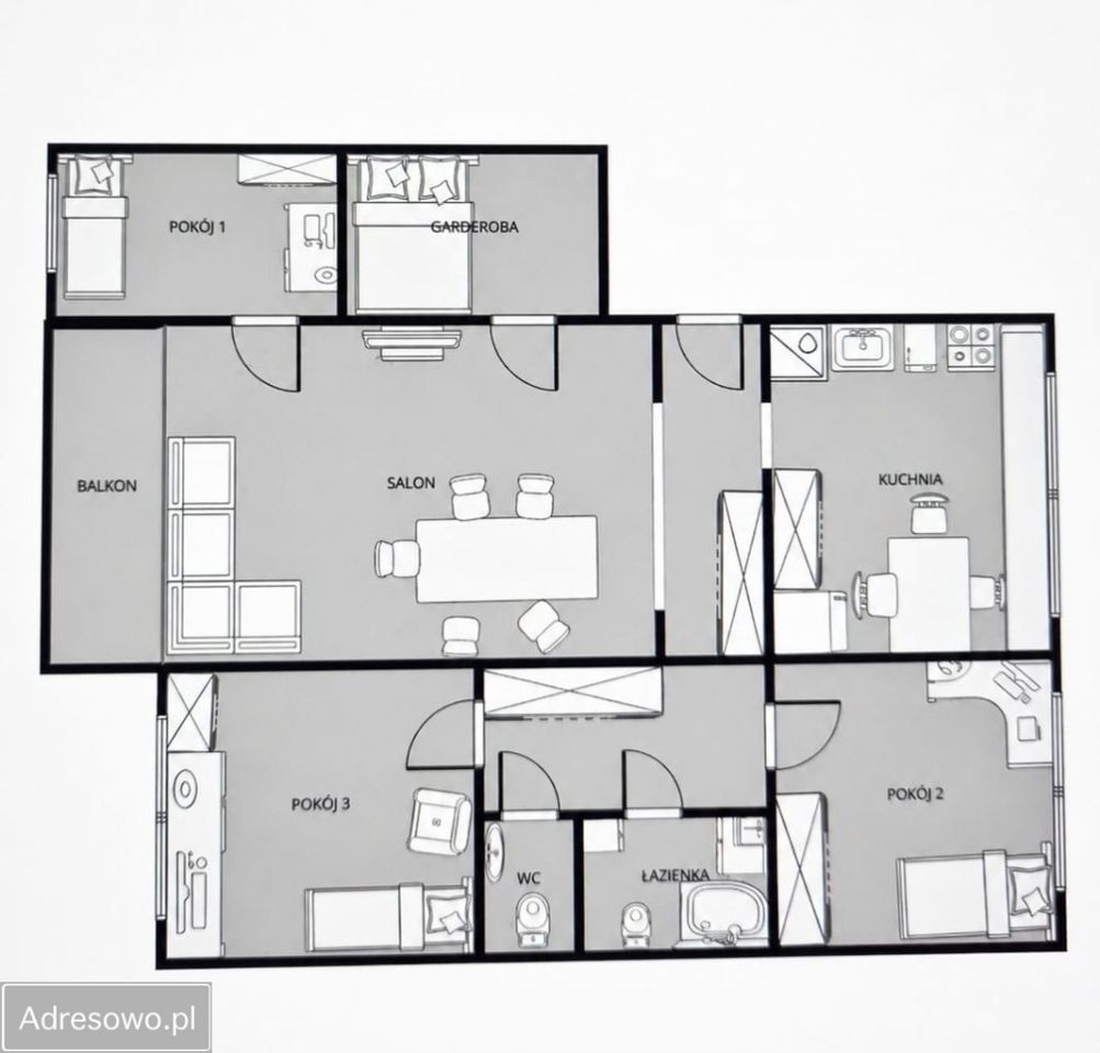 Mieszkanie 4-pokojowe Wrocław Nowy Dwór, ul. Rogowska. Zdjęcie 16