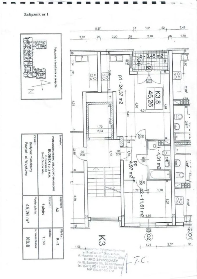 Mieszkanie 2-pokojowe Poznań Grunwald, ul. Wojskowa. Zdjęcie 12