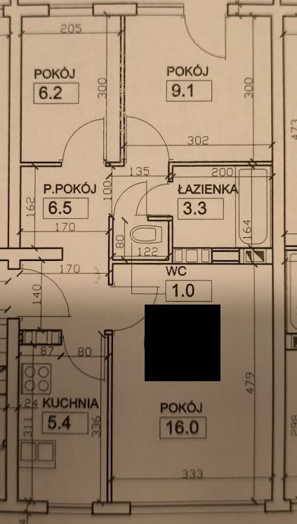 Mieszkanie 3-pokojowe Kraków Łobzów, ul. Adama Chmiela. Zdjęcie 10