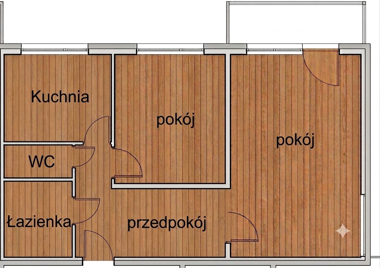 Mieszkanie 2-pokojowe Katowice os. Witosa, ul. Eugeniusza Kwiatkowskiego. Zdjęcie 9