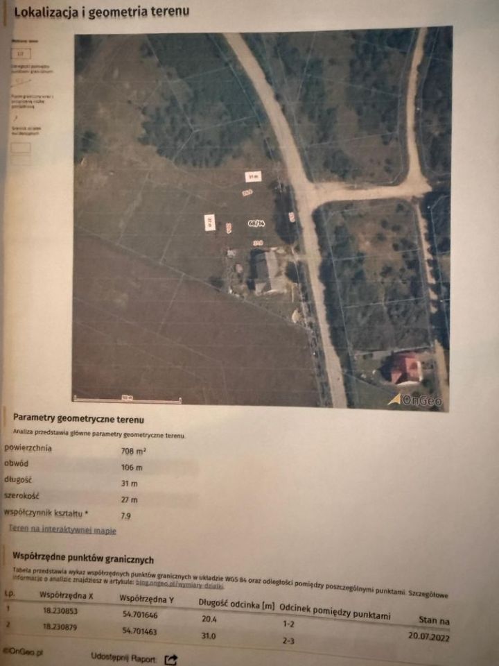 Działka rolno-budowlana Leśniewo