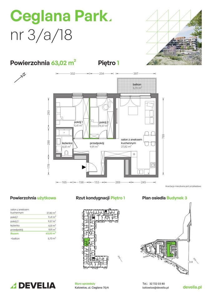 Mieszkanie 3-pokojowe Katowice Brynów, ul. Ceglana. Zdjęcie 7