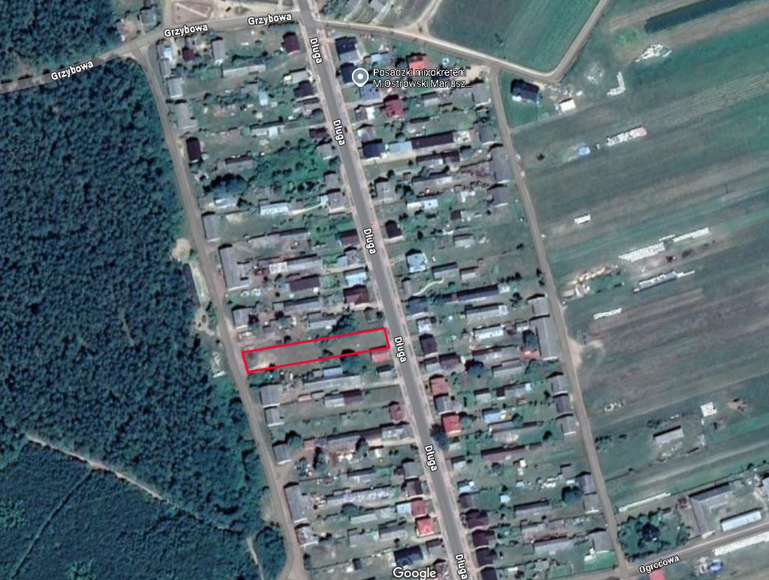 Działka budowlana Jednorożec, ul. Długa