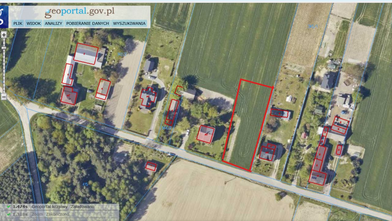 Działka budowlana Jeziernia Zagrządki, ul. Zagrządki. Zdjęcie 2