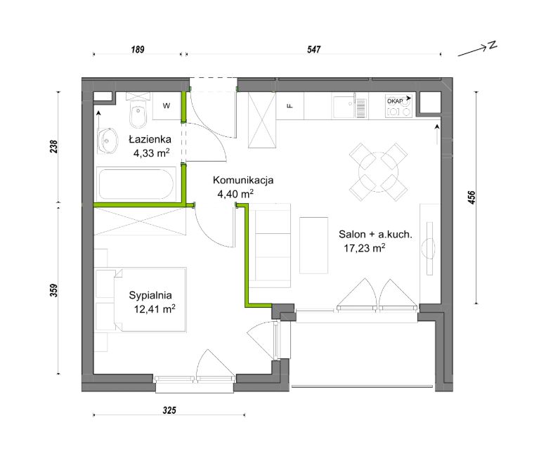 Mieszkanie 2-pokojowe Wrocław Ołtaszyn, ul. Orawska. Zdjęcie 8