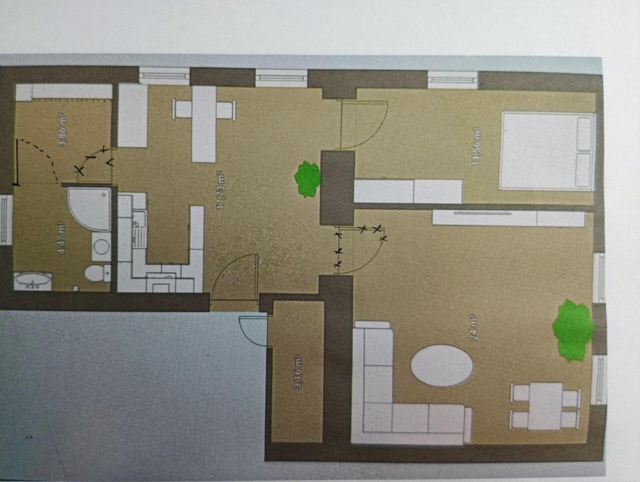 Mieszkanie 3-pokojowe Henryków, pl. Cystersów. Zdjęcie 12