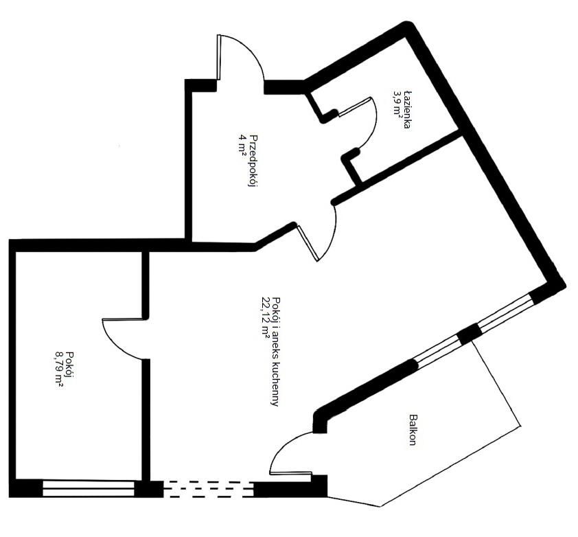 Mieszkanie 2-pokojowe Wrocław Śródmieście, ul. ks. Konstantego Damrota. Zdjęcie 8
