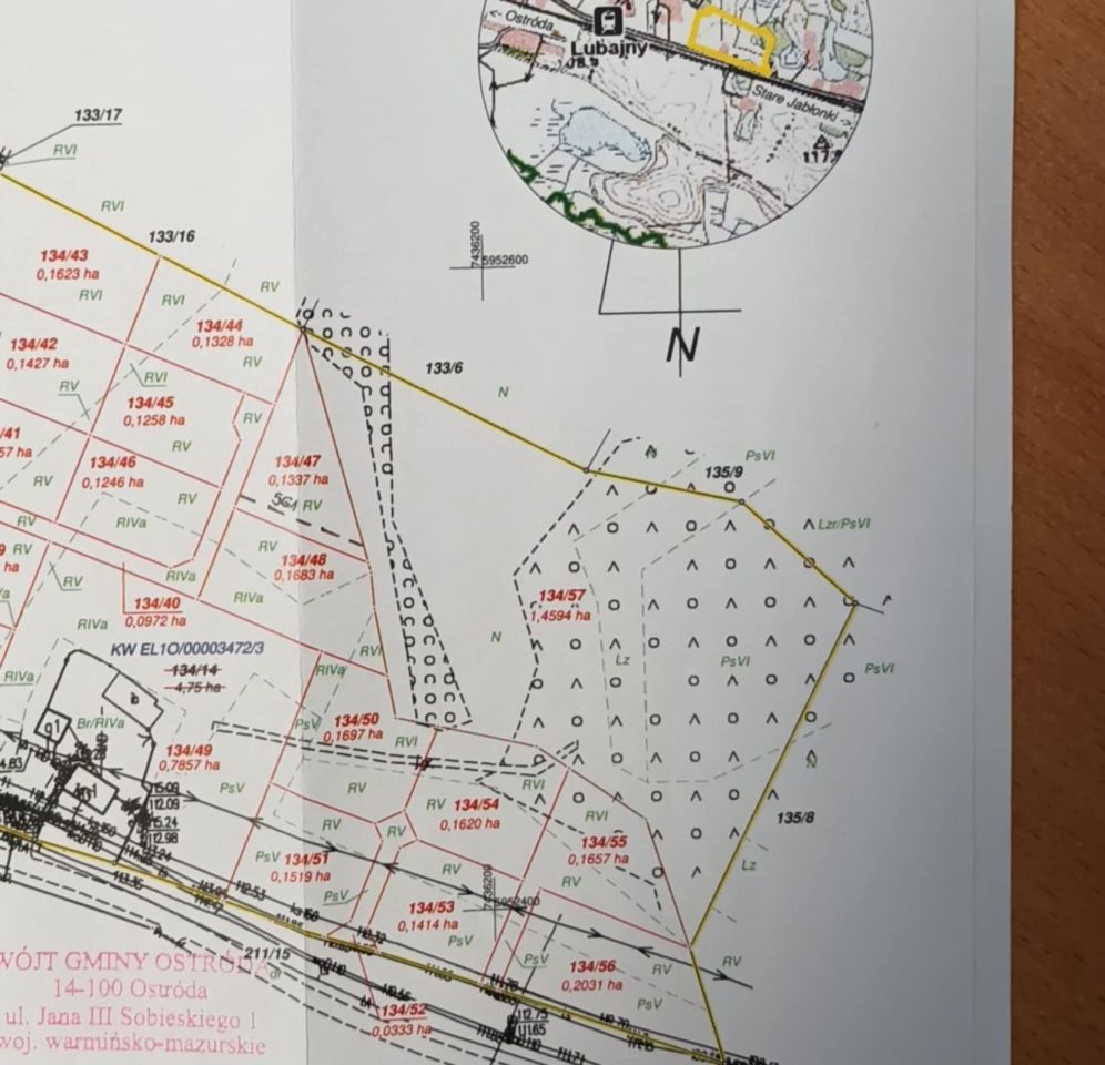 Działka budowlana Lubajny. Zdjęcie 4