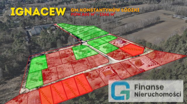 Działka inwestycyjna Konstantynów Łódzki Ignacew. Zdjęcie 2
