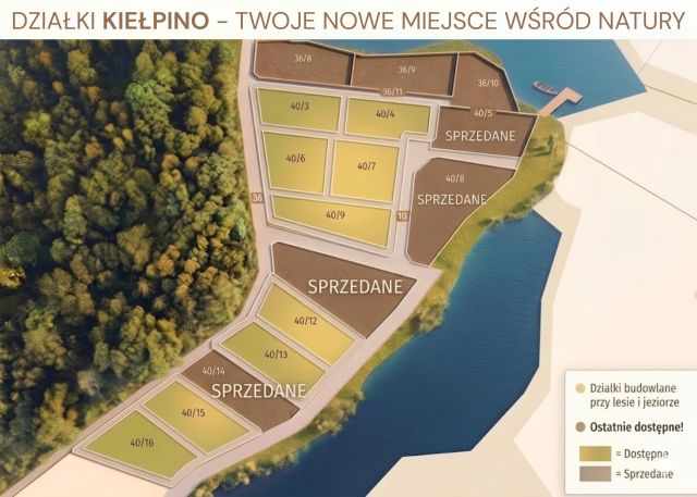 Działka budowlana Kiełpino. Zdjęcie 1