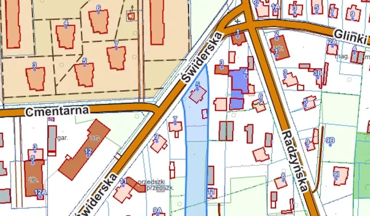 Działka budowlana Łuków, ul. Świderska