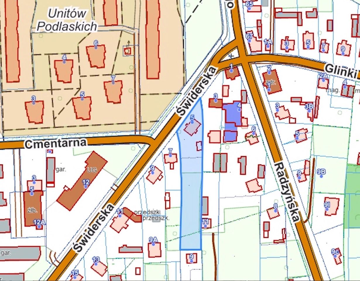 Działka rolno-budowlana Łuków, ul. Świderska
