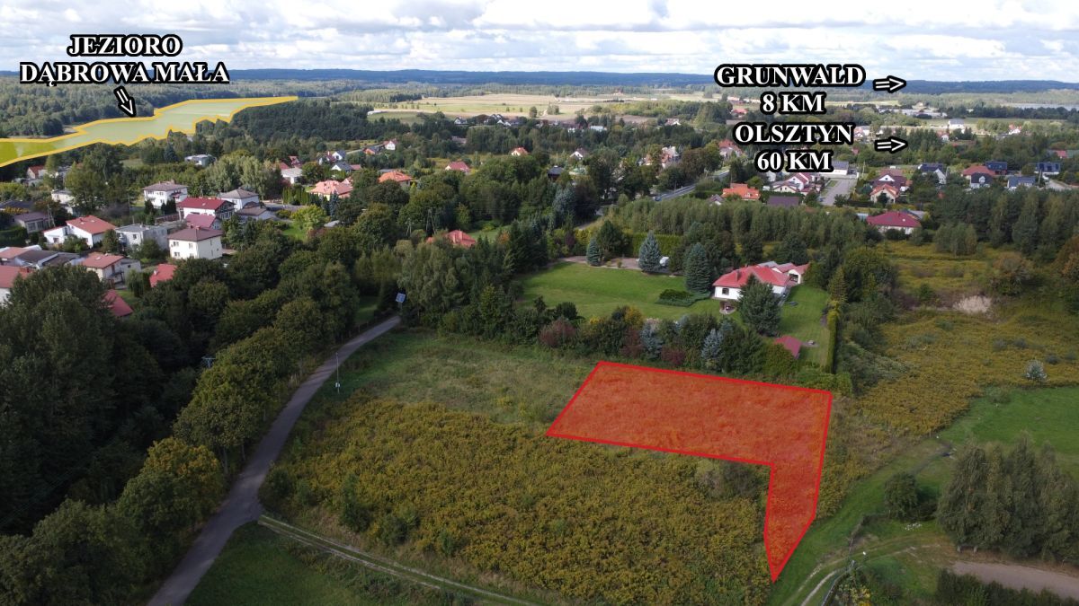 Działka budowlana Dąbrówno, ul. Michała Kajki. Zdjęcie 2