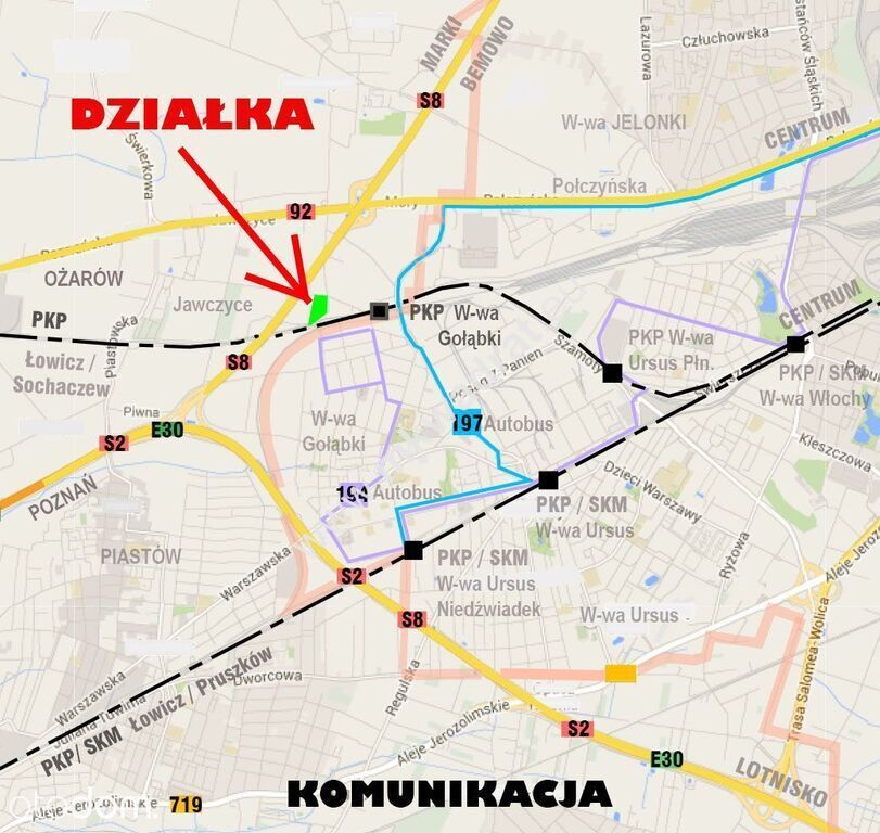 Działka budowlana Jawczyce, ul. Przyparkowa. Zdjęcie 2