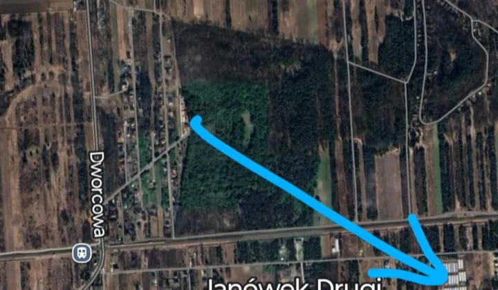 Działka budowlana Janówek Drugi, ul. Graniczna