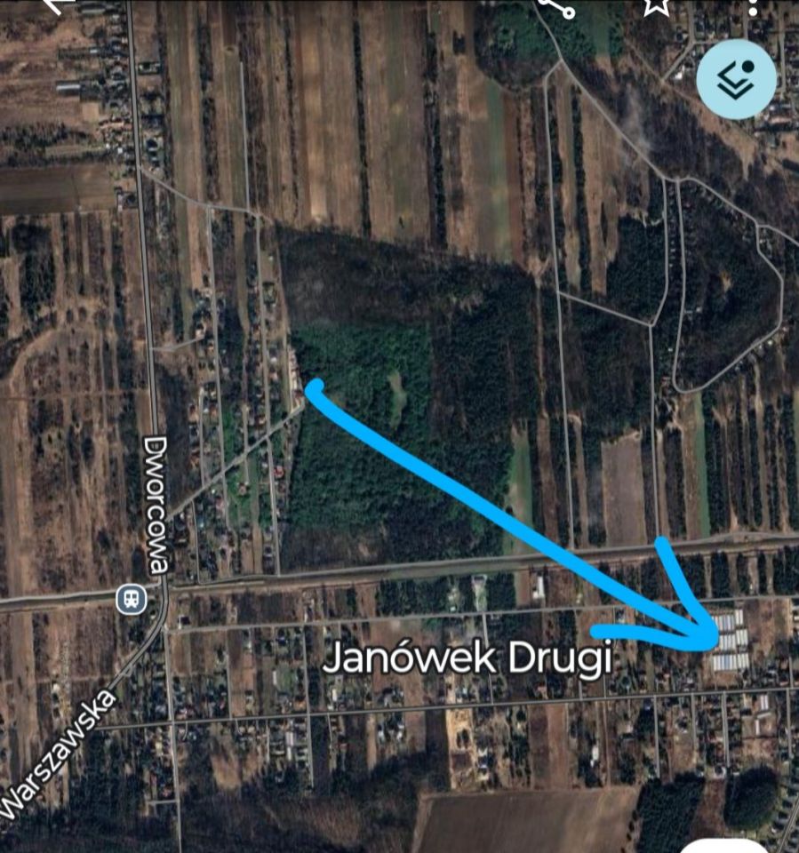 Działka budowlana Janówek Drugi, ul. Graniczna