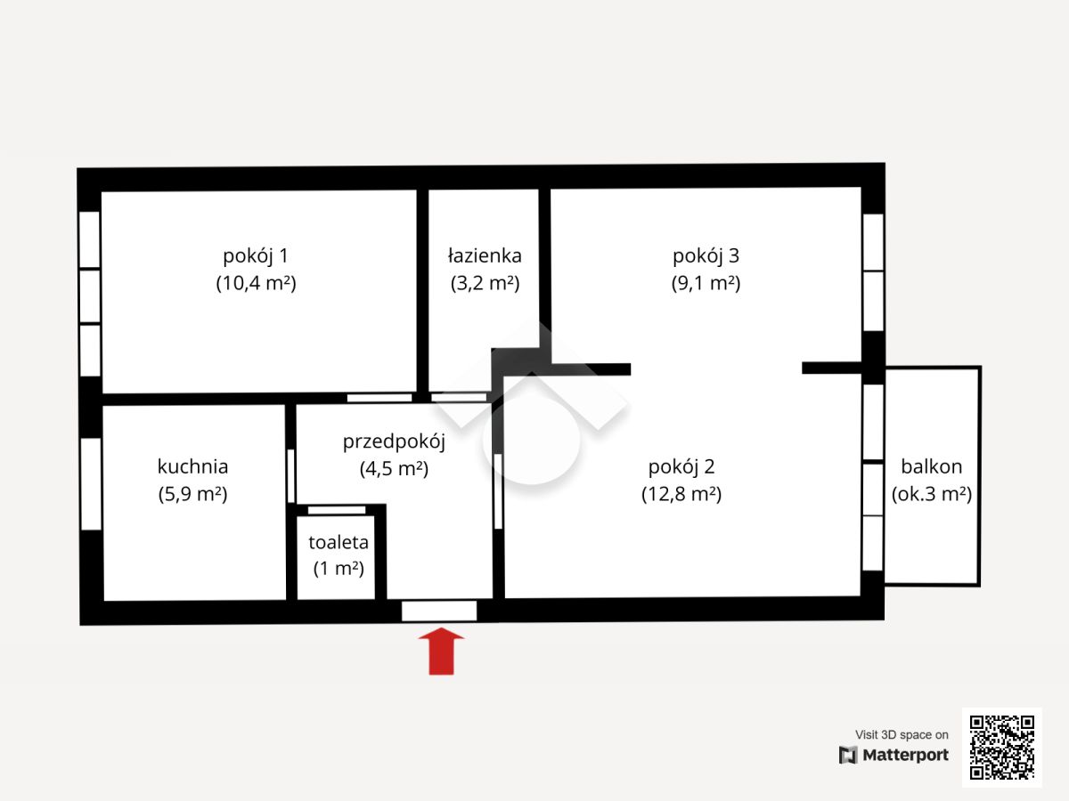 Mieszkanie 3-pokojowe Wrocław Szczepin, pl. Orląt Lwowskich. Zdjęcie 14