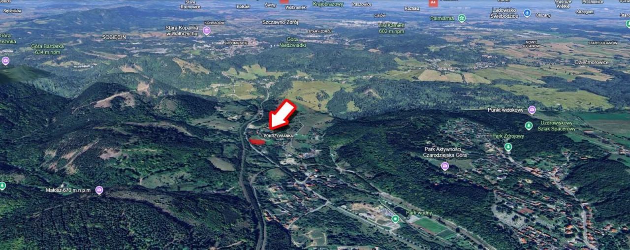 Działka rolno-budowlana Jedlina-Zdrój. Zdjęcie 4