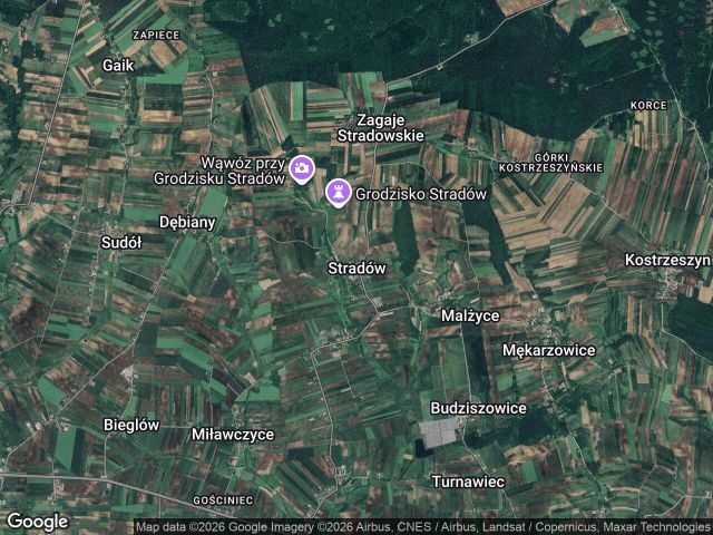 Działka rolno-budowlana Stradów. Zdjęcie 1