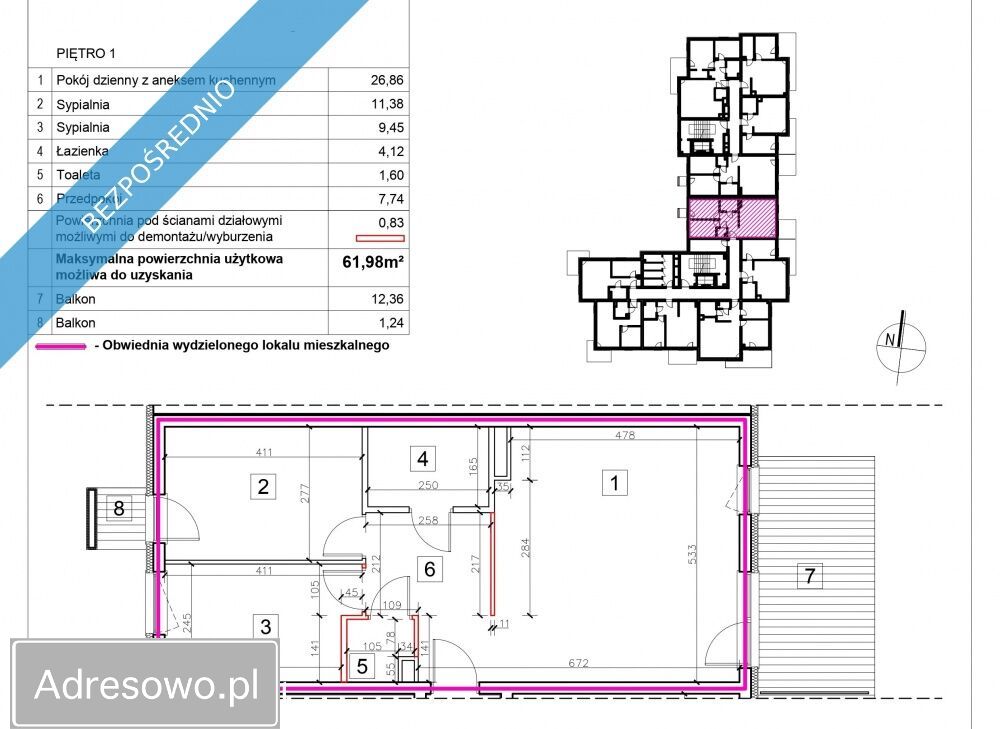Mieszkanie 3-pokojowe Łódź Śródmieście. Zdjęcie 13