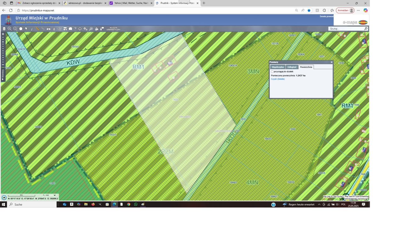 Działka budowlana Moszczanka