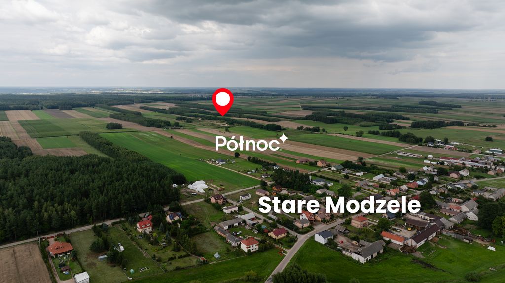 Działka budowlana Stare Modzele. Zdjęcie 3