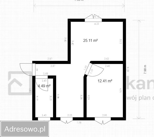Mieszkanie 2-pokojowe Strzegom, ul. Wincentego Witosa. Zdjęcie 8