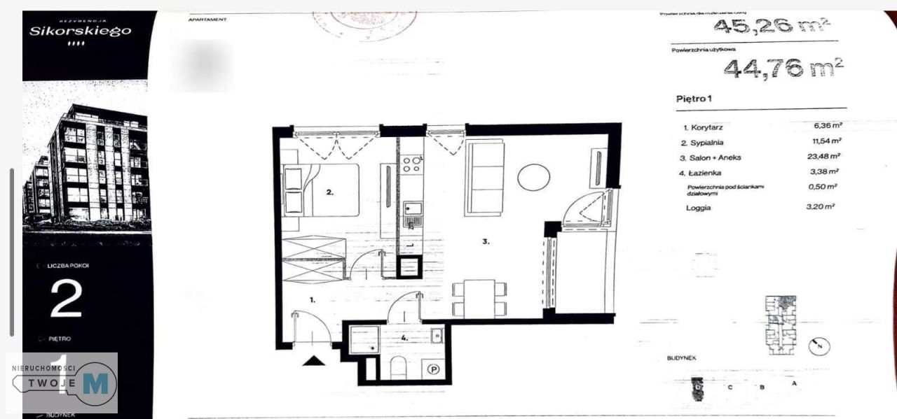 Mieszkanie 2-pokojowe Kielce, ul. gen. Władysława Sikorskiego. Zdjęcie 4
