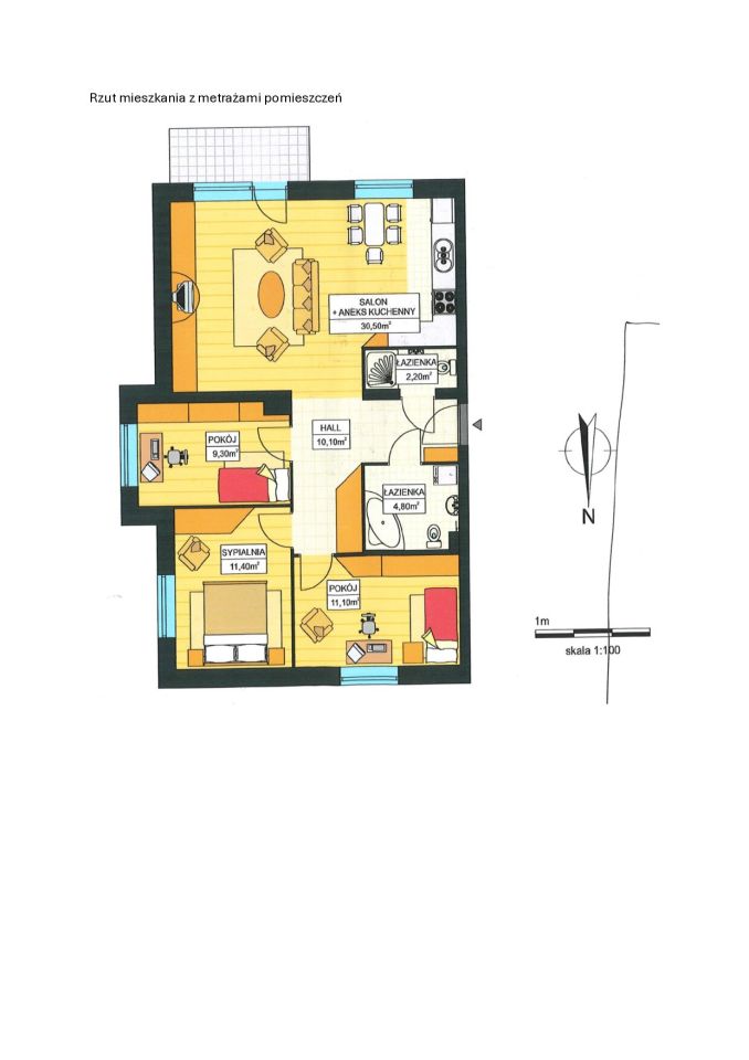 Mieszkanie 4-pokojowe Gdańsk Osowa, ul. Flory. Zdjęcie 9