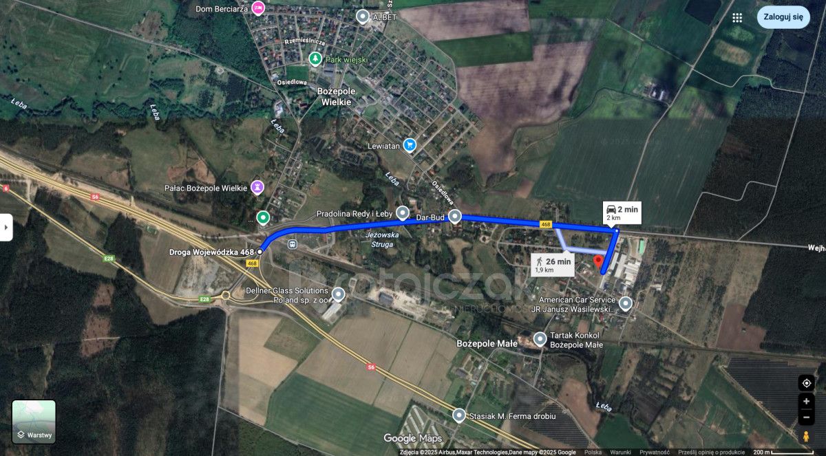 Działka inwestycyjna Bożepole Małe, ul. Polna. Zdjęcie 6